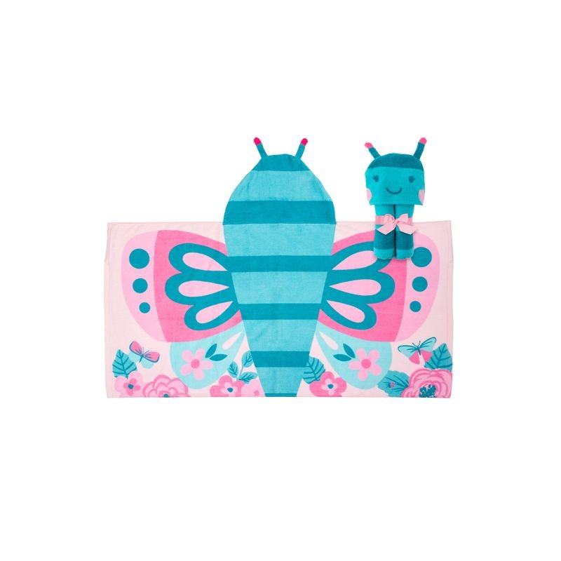 Brisača s kapuco METULJČEK