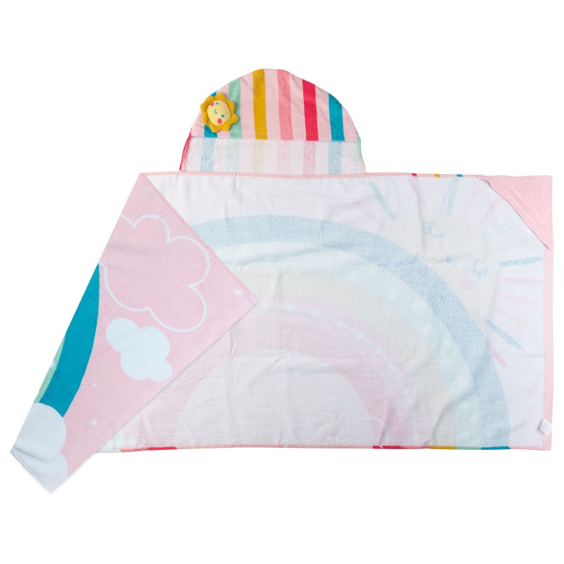 RAINBOW hooded towel
