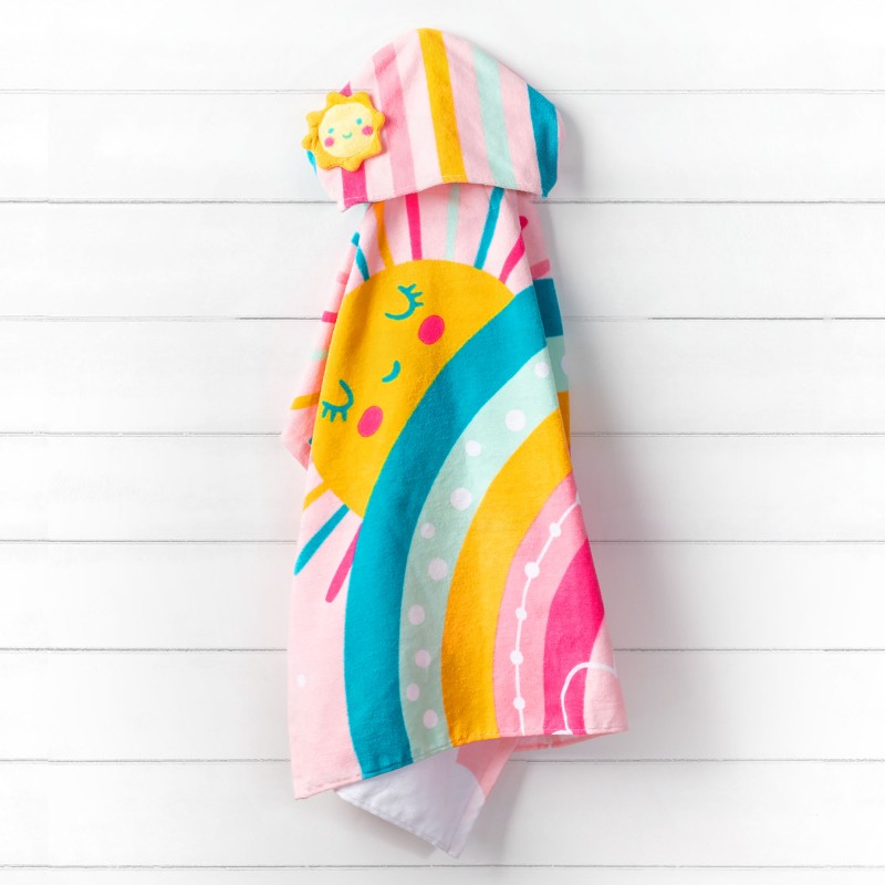 RAINBOW hooded towel