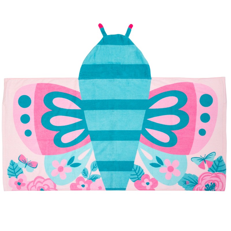 Brisača s kapuco METULJČEK