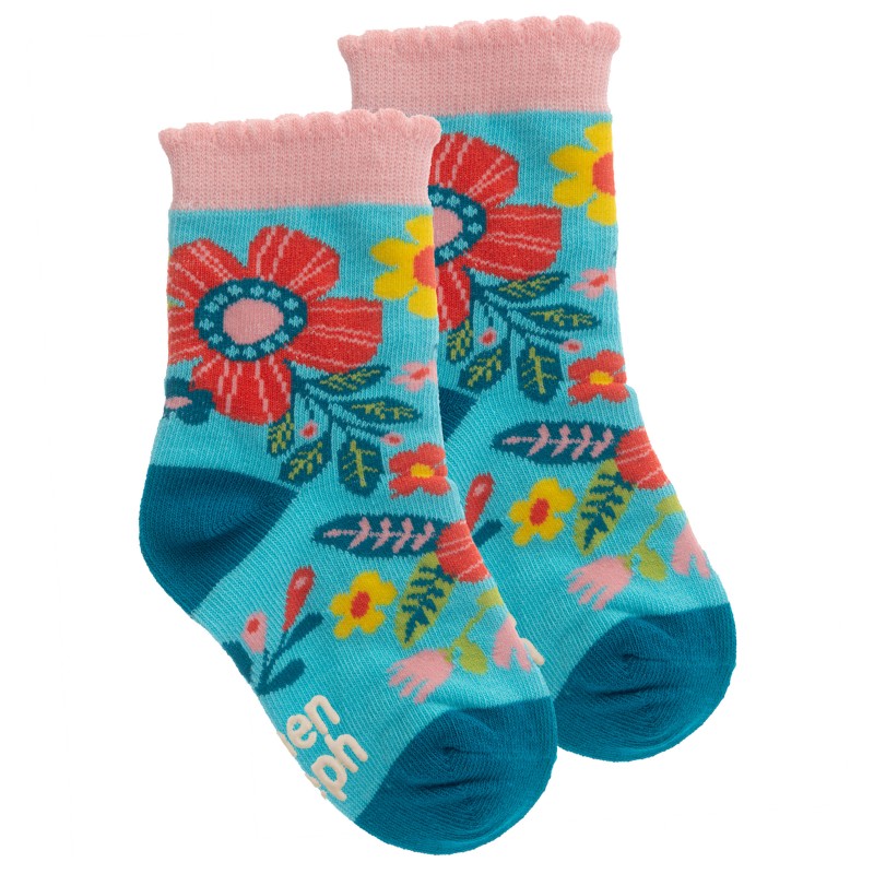 Nogavice ROŽICA (turkiz)