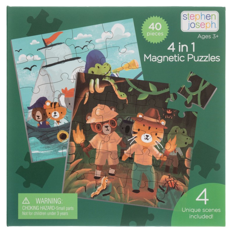4-stranske magnetne puzzle ZOO