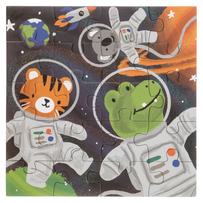 4-stranske magnetne puzzle ZOO