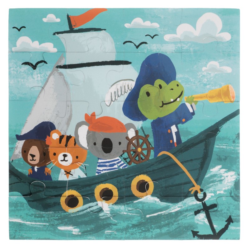 4-stranske magnetne puzzle ZOO