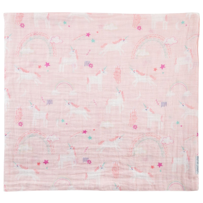Muslin Blanket with Teether UNICORN
