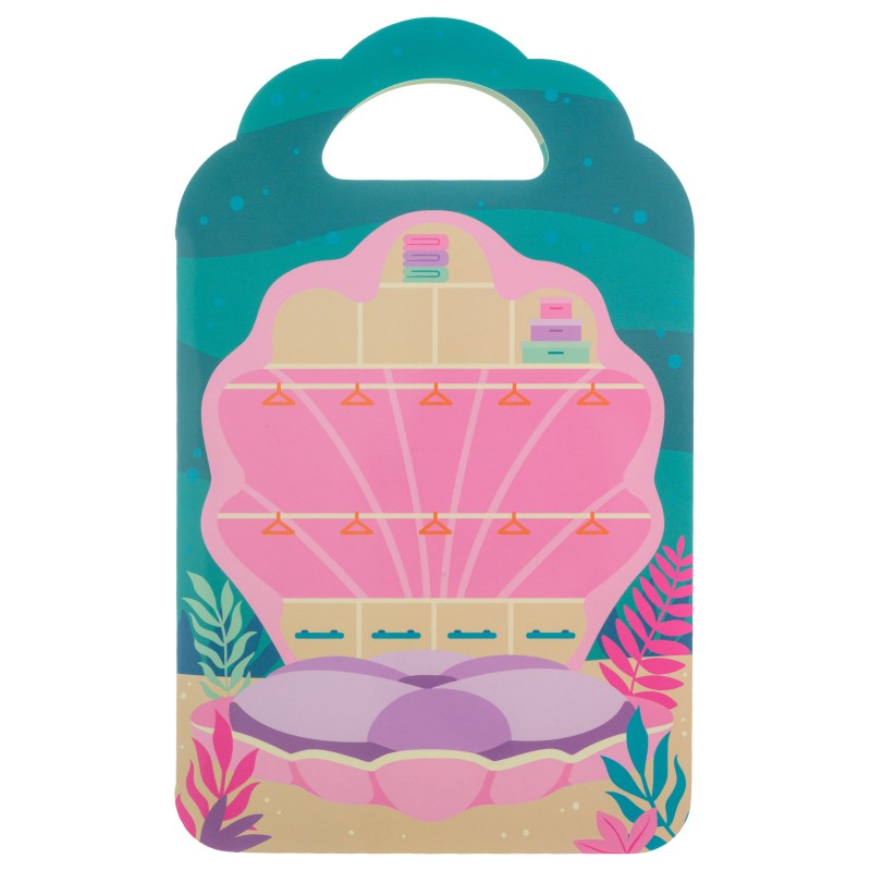 Knjiga z mehkimi nalepkami MORSKA DEKLICA