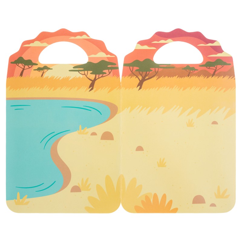 Knjiga z mehkimi nalepkami ZOO