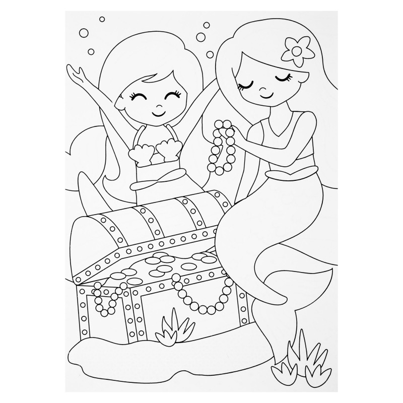 Čarobni ustvarjalni set za barvanje MORSKA DEKLICA