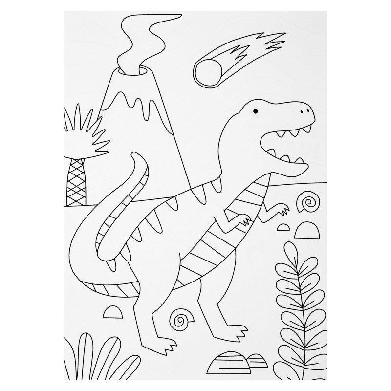 Čarobni ustvarjalni set za barvanje DINOZAVER