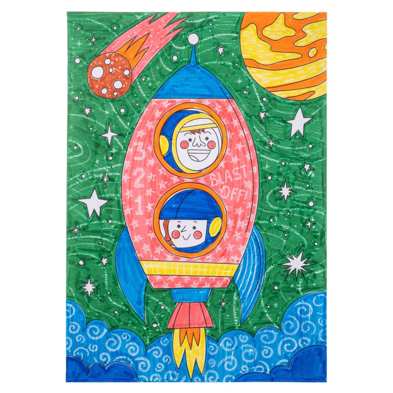 Čarobni ustvarjalni set za barvanje VESOLJE