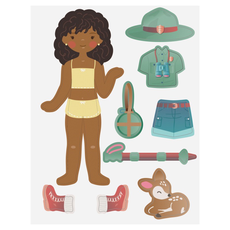 Ustvarjalni set papirnate lutke USTVARJALKA