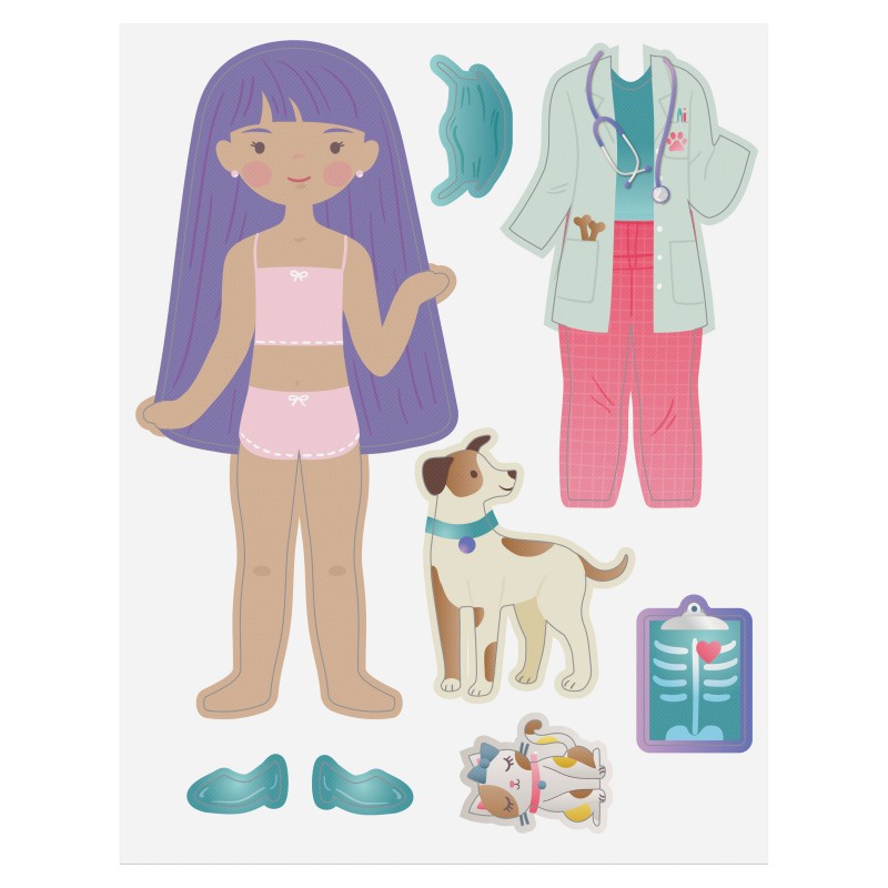 Ustvarjalni set papirnate lutke USTVARJALKA