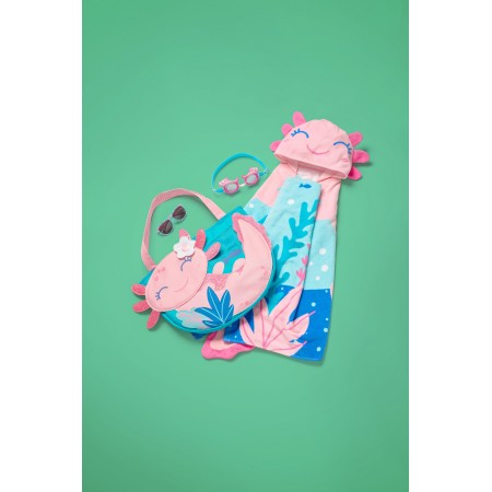 Brisača s kapuco AXOLOTL