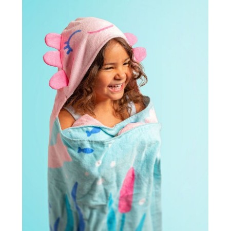 Brisača s kapuco AXOLOTL