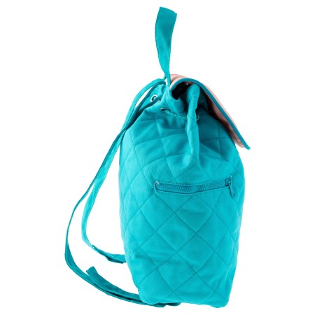 Prešiti nahrbtnik ROŽICA (turkiz)