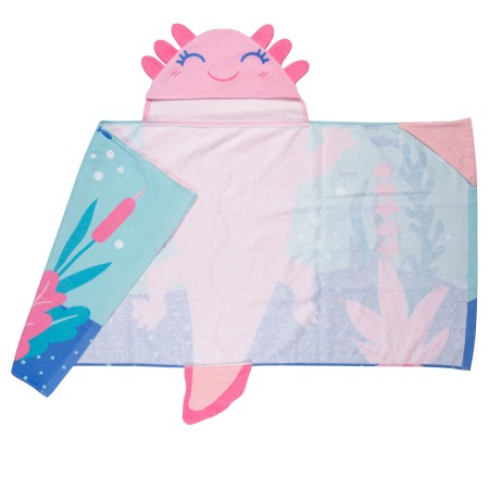 Brisača s kapuco AXOLOTL