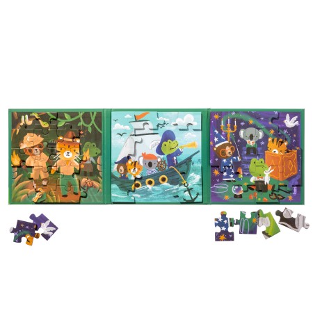 4-stranske magnetne puzzle ZOO