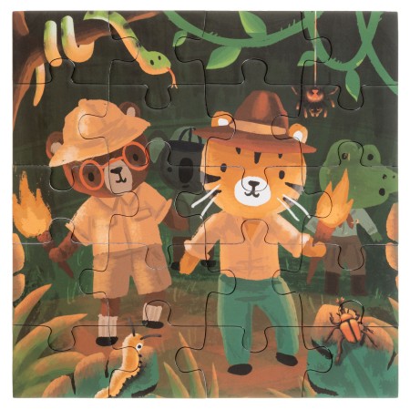 4-stranske magnetne puzzle ZOO