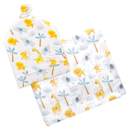 Darilni set odejice in kape iz bambusa ZOO