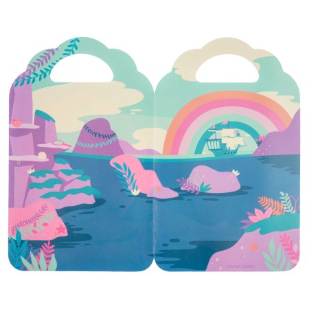 Knjiga z mehkimi nalepkami MORSKA DEKLICA