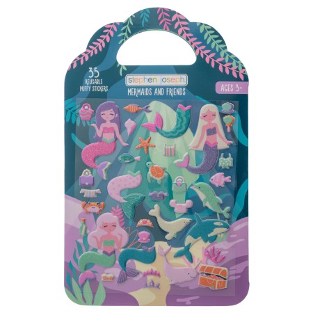 Knjiga z mehkimi nalepkami MORSKA DEKLICA