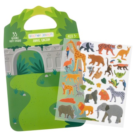 Knjiga z mehkimi nalepkami ZOO