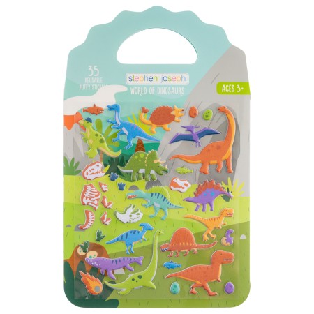 Knjiga z mehkimi nalepkami DINOZAVER