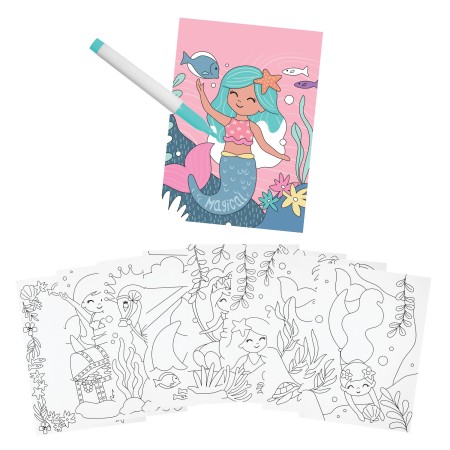 Čarobni ustvarjalni set za barvanje MORSKA DEKLICA