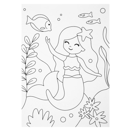 Čarobni ustvarjalni set za barvanje MORSKA DEKLICA