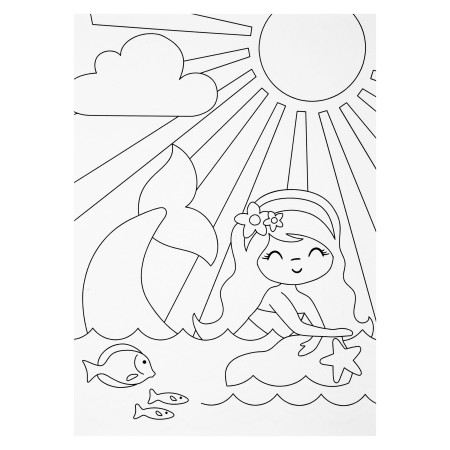 Čarobni ustvarjalni set za barvanje MORSKA DEKLICA