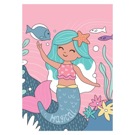 Čarobni ustvarjalni set za barvanje MORSKA DEKLICA