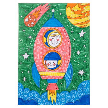 Čarobni ustvarjalni set za barvanje VESOLJE