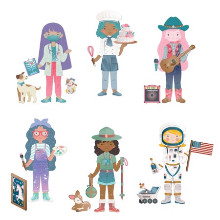 Ustvarjalni set papirnate lutke USTVARJALKA