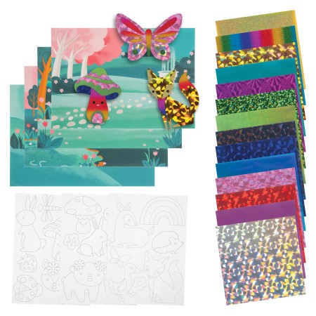 Ustvarjalni set nalepk iz folije GOZD