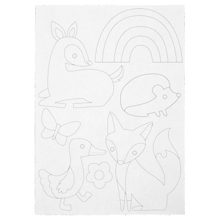 Ustvarjalni set nalepk iz folije GOZD