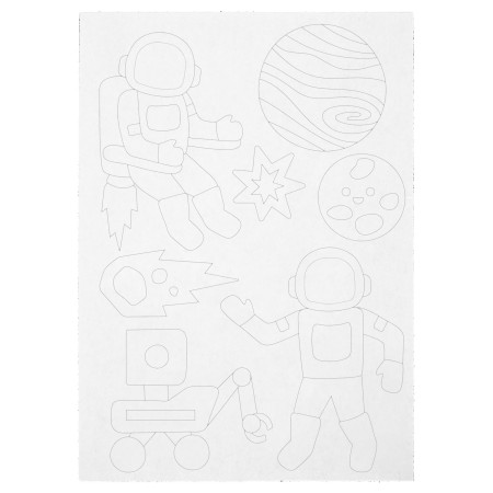 Ustvarjalni set nalepk iz folije VESOLJE