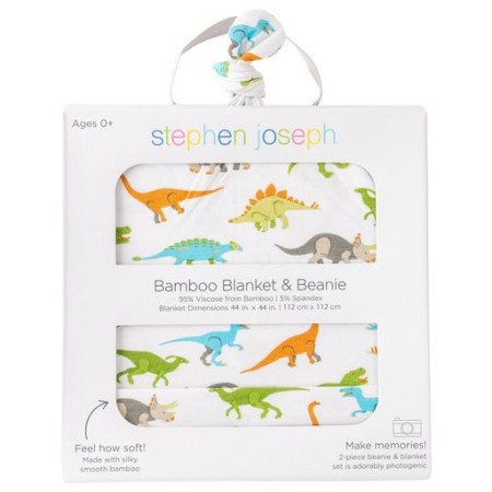 Darilni set odejice in kape iz bambusa DINO