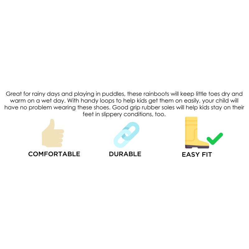 Dežni škornji ROŽICA