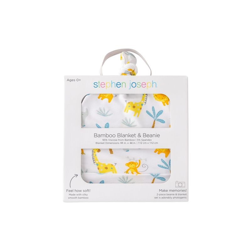 Darilni set odejice in kape iz bambusa ZOO