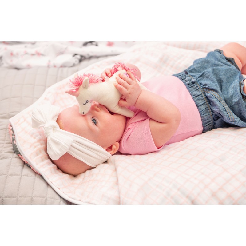 Darilni set muslin odejica & igračka SAMOROG