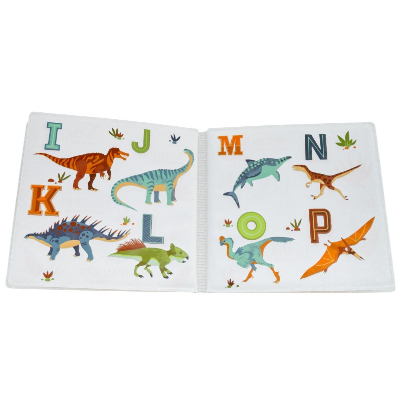 Barvno-spreminjajoča kopalna knjigica DINO