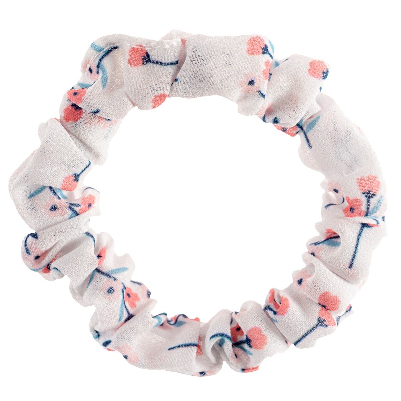 Scrunchies PINK &TEAL FLORAL