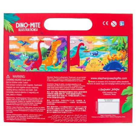 2-stranske magnetne puzzle DINO