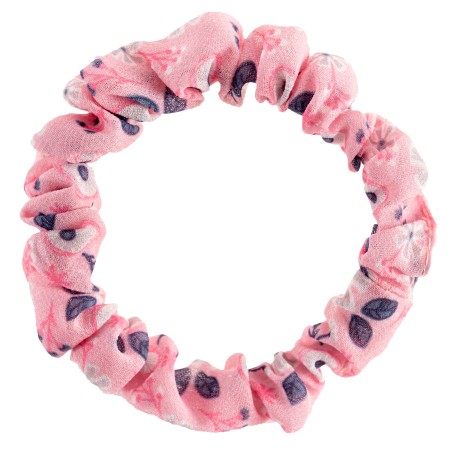 Scrunchies PINK & GRAY FLORAL