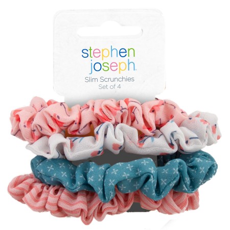 Scrunchies PINK &TEAL FLORAL