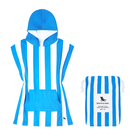 Otroški poncho BONDI BLUE